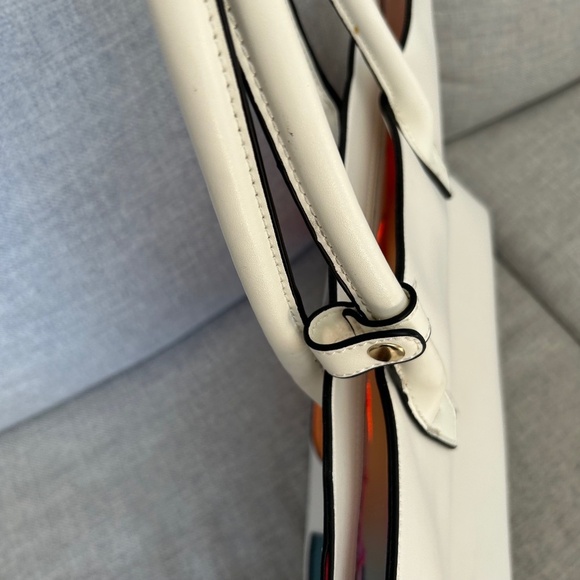 NEW Bianca Nygard Satchel tote bag / purse multicolor LOVE - Picture 5 of 9